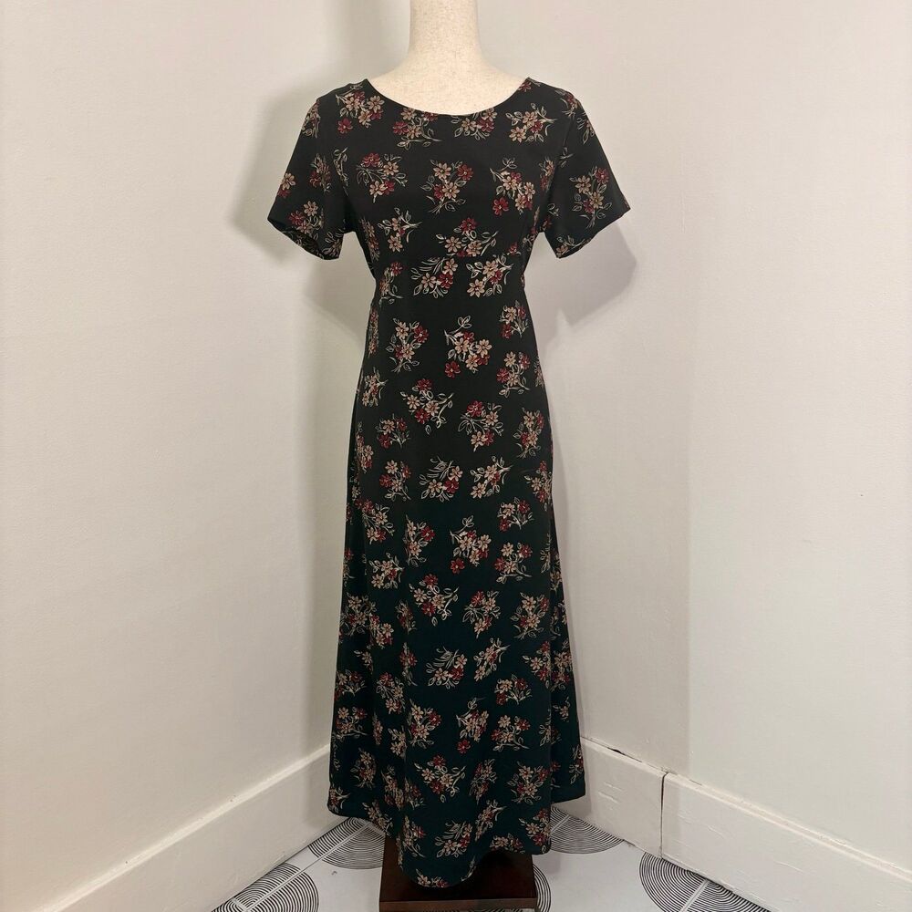 Vintage 90s SodaBlu Floral Maxi Dress Sz M